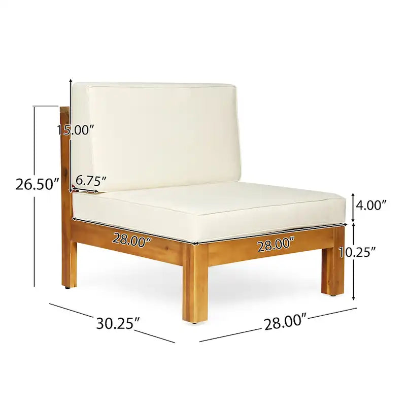 Brava Outdoor Acacia Wood 6-piece Chat Set by Christopher Knight Home – Image 29