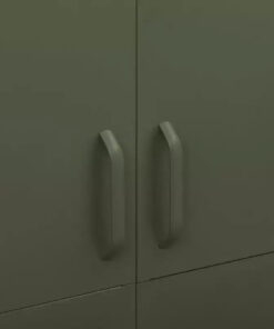 Alternative view of vidaXL Wardrobe Olive Green 35.4x19.7x70.9 Steel