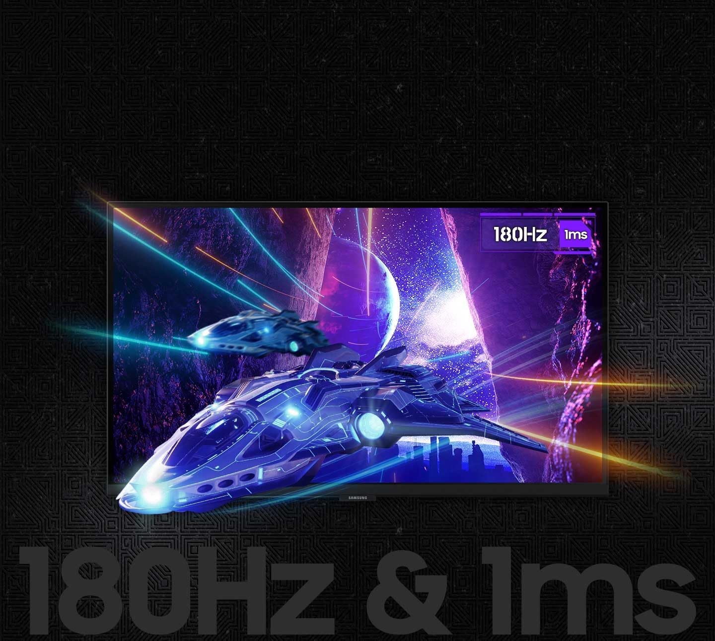 Ecran PC Odyssey G50D 27’’ 180Hz, 1ms, Dalle Fast IPS, Résolution QHD:2560x1440, Contraste 1000:1, AMD FreeSync, Auto Source Switch +, HDR400, Pied ajustable, DisplayPort, HDMI, LS27DG502EUXEN – Image 6