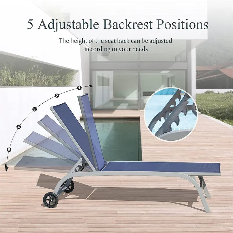 Two Outdoor Lounge Chairs with 1 Table – Image 21