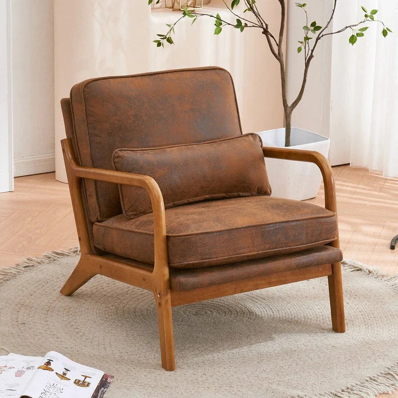 Mid Century Modern Upholstered Accent Chair – Image 27