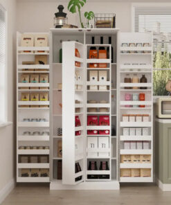 Versatile Kitchen Organizer: Compact 31.5  Cabinet with Smart Storage