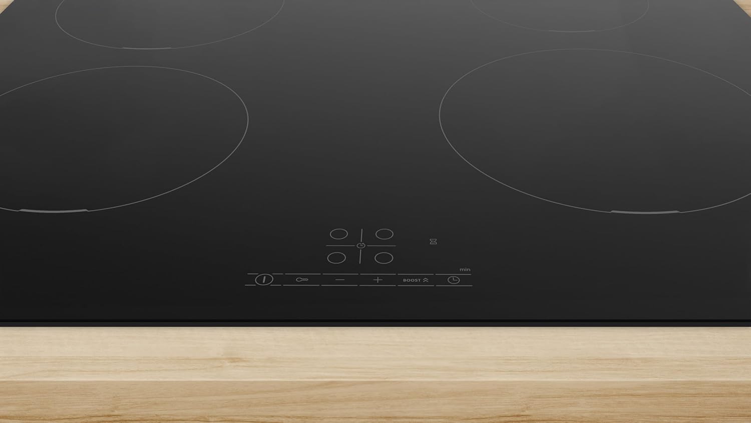 Bosch PUE611BB5E, Série 4, plaque à Induction, 4 foyers, 60 cm, Puissance 4600 W, Noir – Image 2