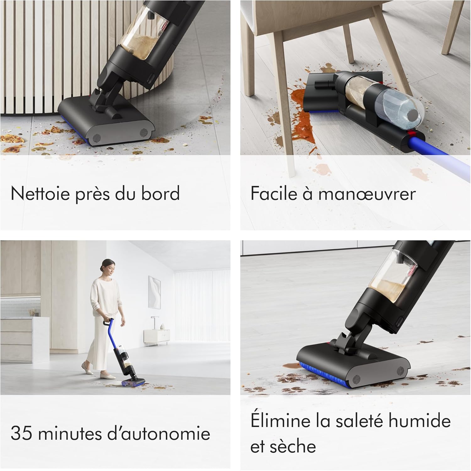 Dyson WashG1 Nettoyeur de sols durs – Nettoyage Humide Puissant (Noir/Bleu) – Image 10