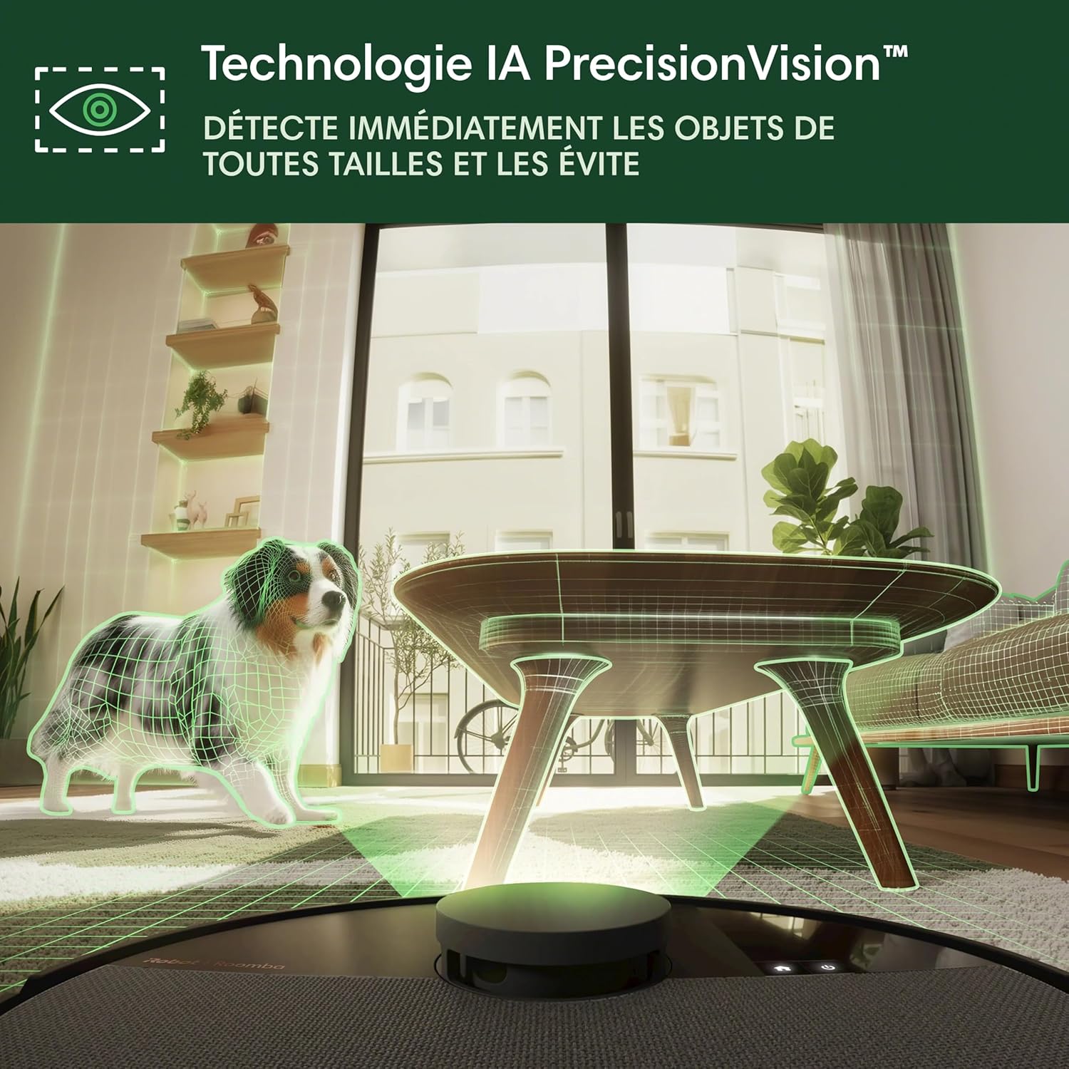 iRobot Roomba Plus 505 Combo Robot + AutoWash - Base Multifonction - Lavage et séchage à l'air Chaud des lingettes - PrecisionVision IA - LiDAR Clearview Pro - 75 Jours d'autovidage - Noir – Image 10