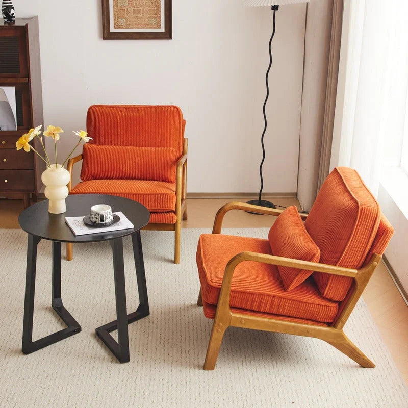 Mid Century Modern Upholstered Accent Chair – Image 8