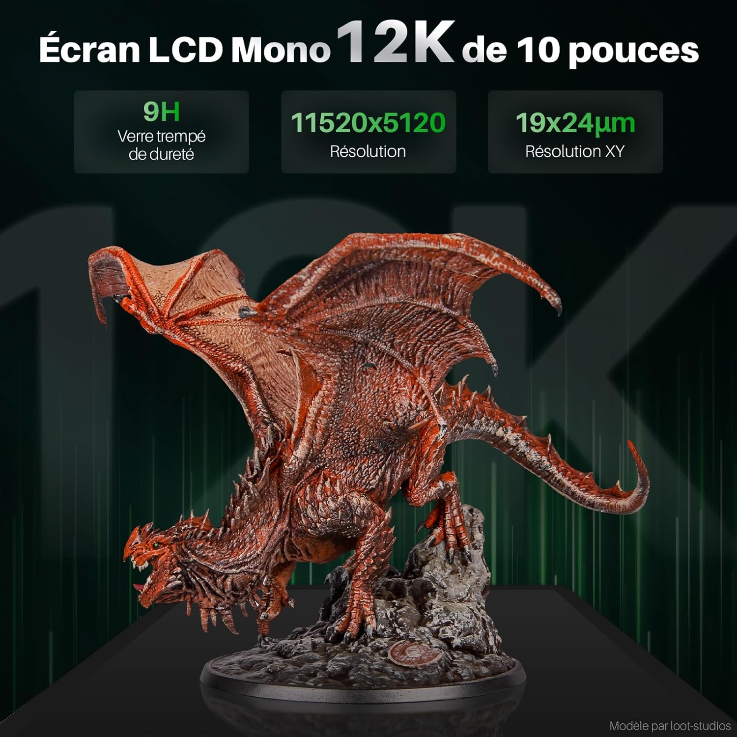 Imprimante 3D en résine ELEGOO Saturn 4 12K MSLA 218,88 mm x 122,88 mm x 220 mm – Image 3