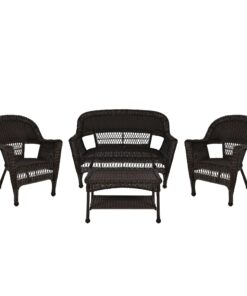 Alternative view of Wicker Patio 4-piece Conversation Set