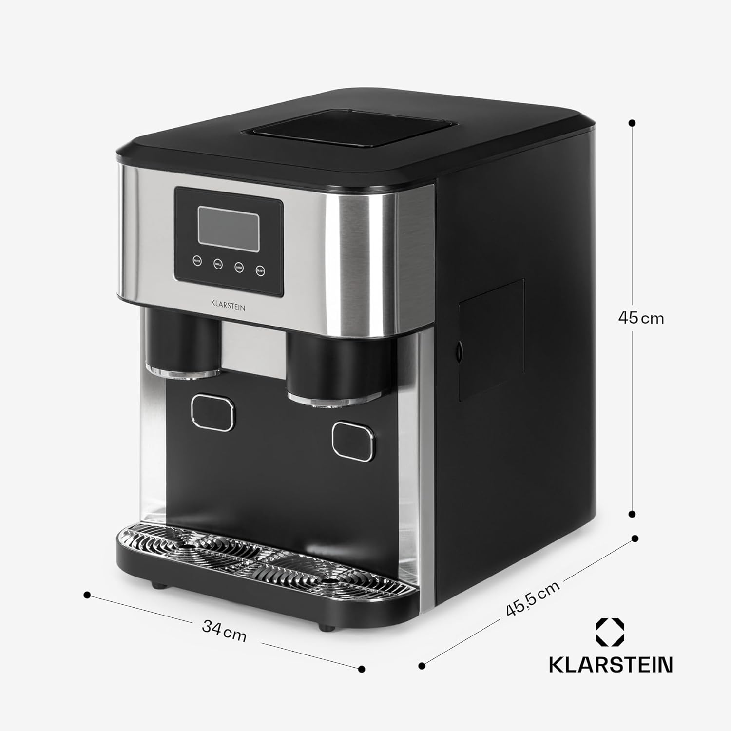 Klarstein Machine a Glacons pour la Maison, Capacité de 1.8L, Fabrique Rapidement Jusqu'à 15kg de Glacons Concassée ou en Balles, Machine à Glaçons, Ice Maker avec Alarme, Machine Facile à Nettoyer – Image 7