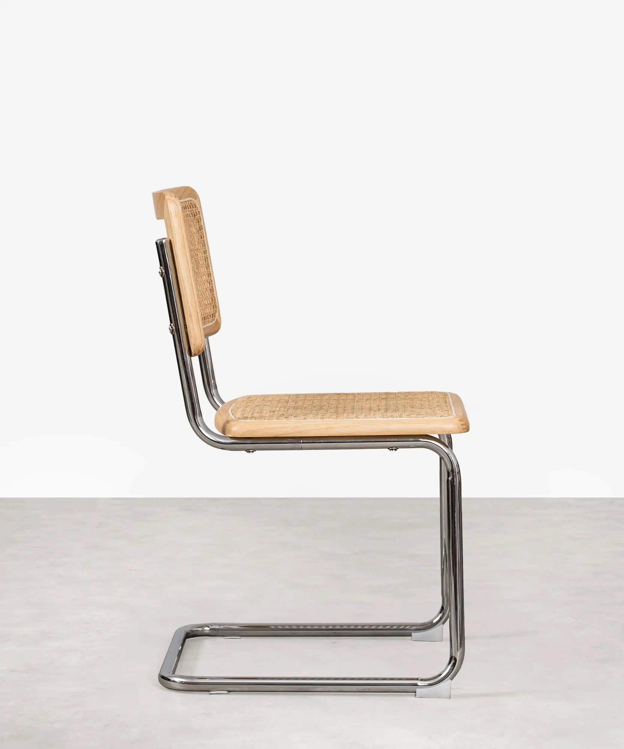 Silla de Comedor de Madera, Ratán y Metal Candy – Image 5
