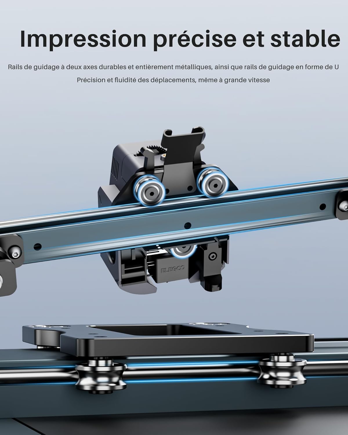 ELEGOO Neptune 4 Pro Imprimante 3D Rapide, 500mm/s Haute Vitesse avec Firmware Klipper, Nivellement Automatique et Extrudeuse Double-Gear Direct, Lit de Chaleur segmenté Intelligent 225x225x265mm – Image 4