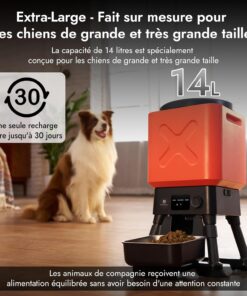 Alternative view of Molly&Cody Distributeur Automatique Croquette, 14L Grande Capacité Alimentateur Intelligent pour Animaux, 2,4G WiFi APP- Contrôle Dosage Personnalisable, Acier Inoxydable Idéal pour Les Grands Chiens