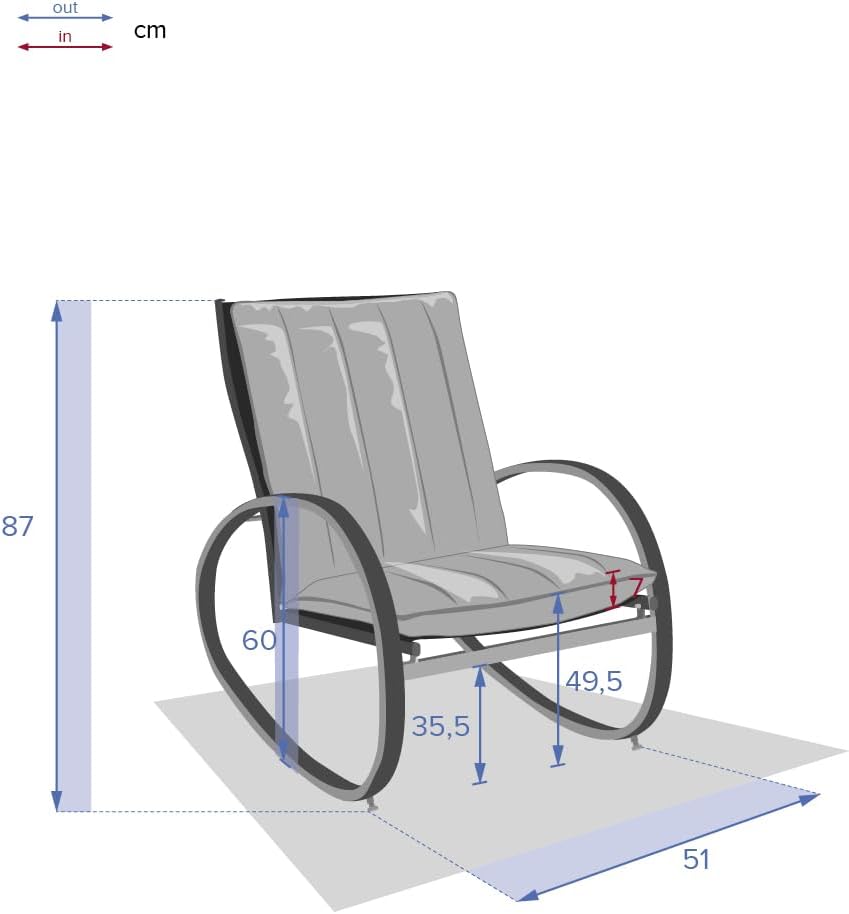 Hespéride - Fauteuil à Bascule Nevada Graphite – Image 3