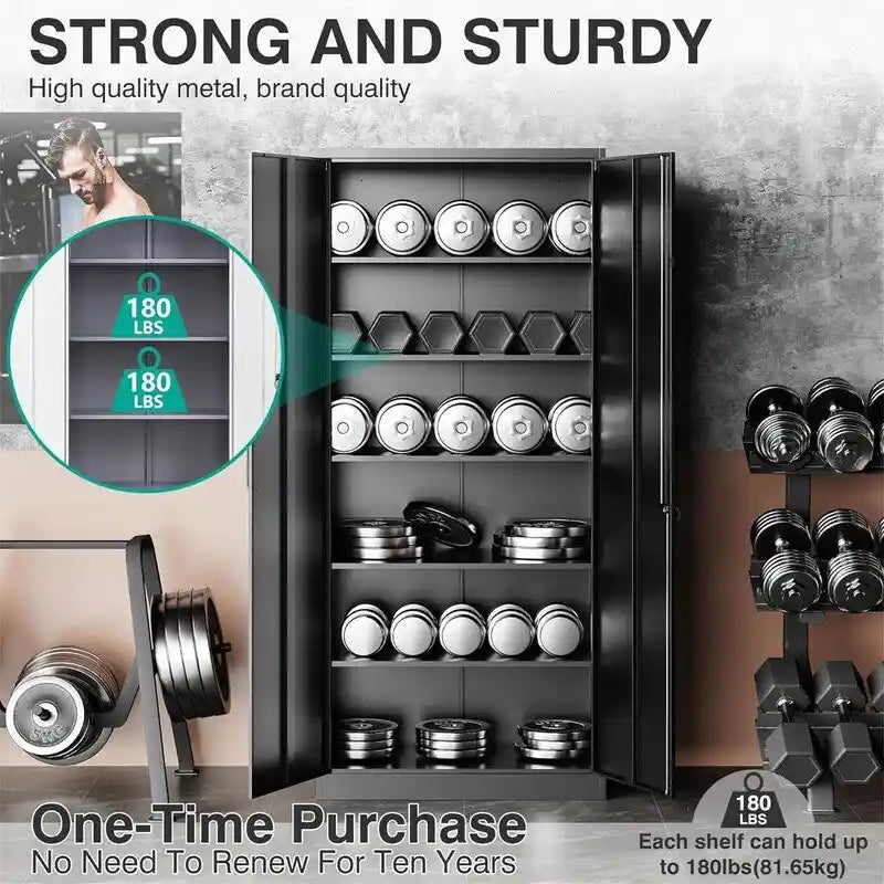 Metal Garage Storage Cabinet – Image 22