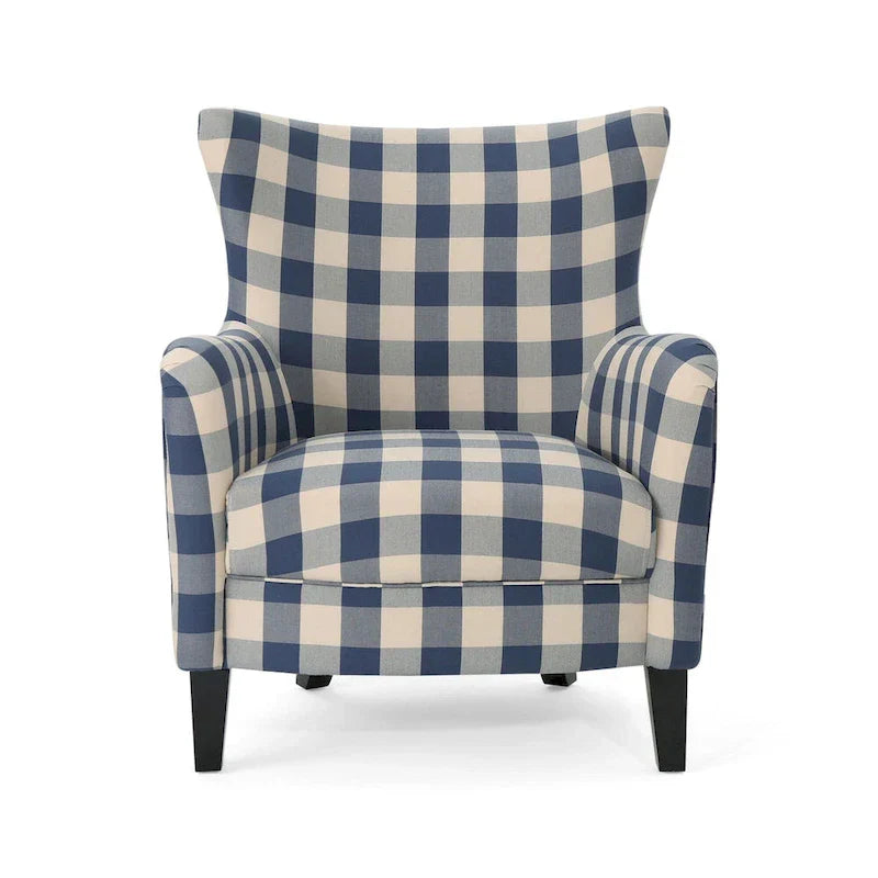 Modern Retro 30.25 High Back Upholstered Arm Chair with Wood Legs for Living Room – Image 28