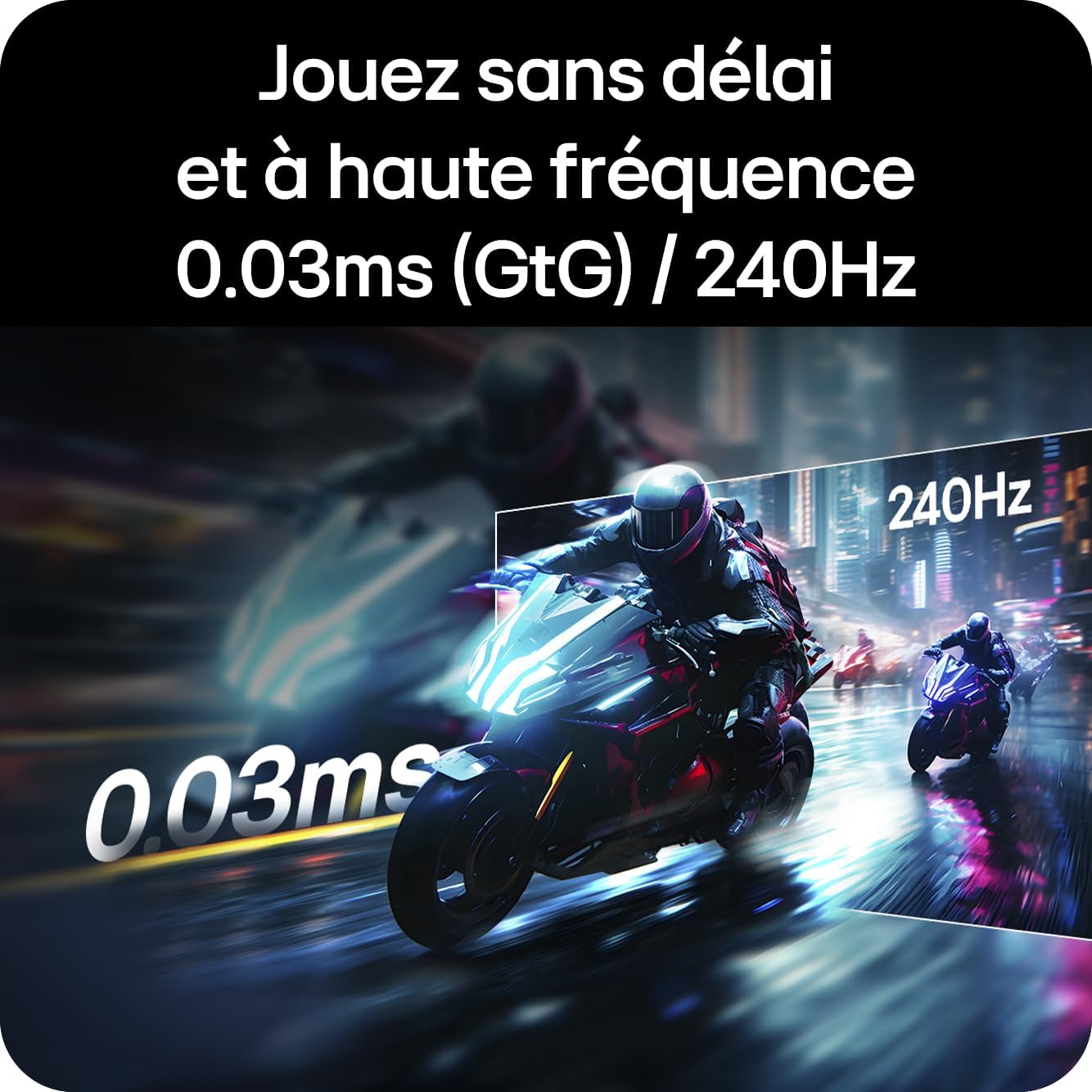 LG Ultragear 39GX90SA-W Ecran PC Gaming 39 - Dalle OLED résolution QHD (3440 x 1440), 1ms 240Hz, DisplayHDR400 True Black, DCI-P3 98.5 pour cent (CIE1976), FreeSync Premium, G-Sync Compatible – Image 4