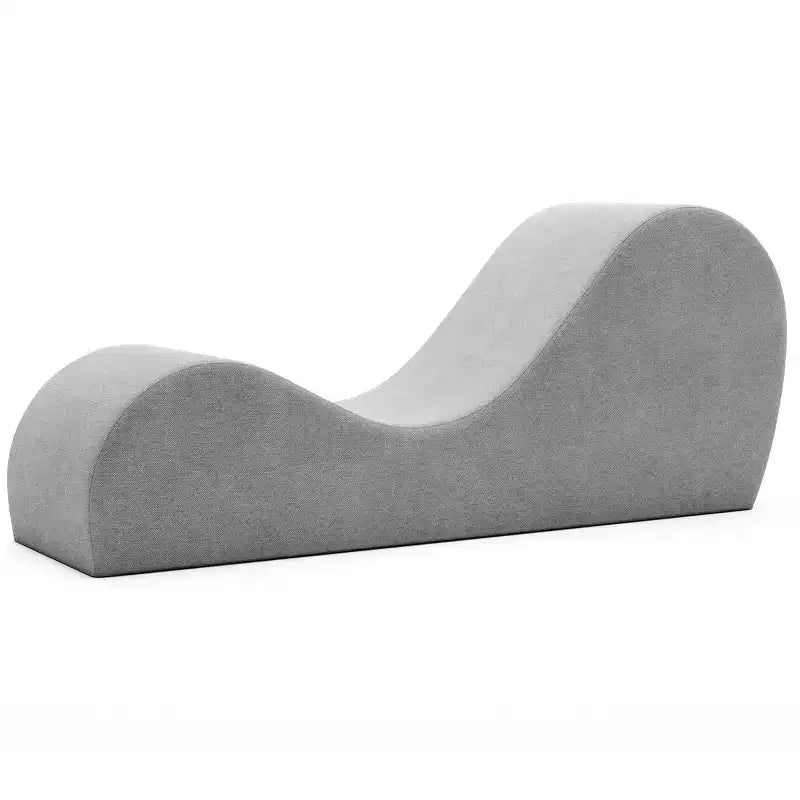 Avana Sleek Chaise Lounge for Yoga - Made in The USA - Great for Stretching, Relaxation, Exercise & More, 60D x 18W x 26H Inch, Light Grey – Image 9