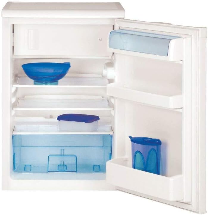 Beko TSE1284N Réfrigérateur table top - Volume total 114L : 101L (Réfrigération) + 13L (Congélation), Compartiment congélation 4 étoiles, MinFrost, Charnière de porte réversible, blanc – Image 4