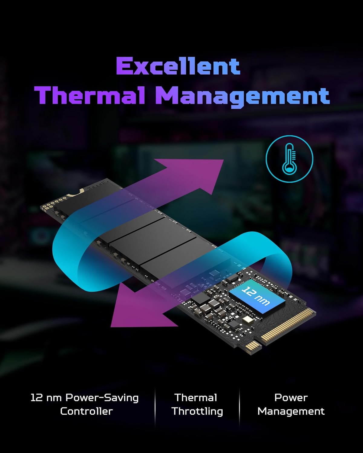 acer Predator GM7 4TB Disco SSD 7400MB/S NVMe PCIe 4.0 M.2 Gen4 – Image 4