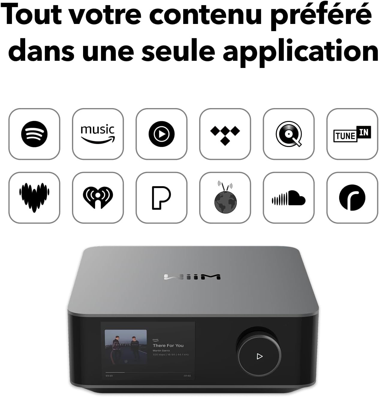 WiiM Amp Ultra avec Voice Remote2 | Amplificateur de Streaming 100W avec DAC ESS ES9039Q2M Dual Amplis TI TPA3255 |Égaliseur RoomFit Intégré&Écran Tactile| Entrées HDMI ARC, Optique, RCA| Gris Spatial – Image 8