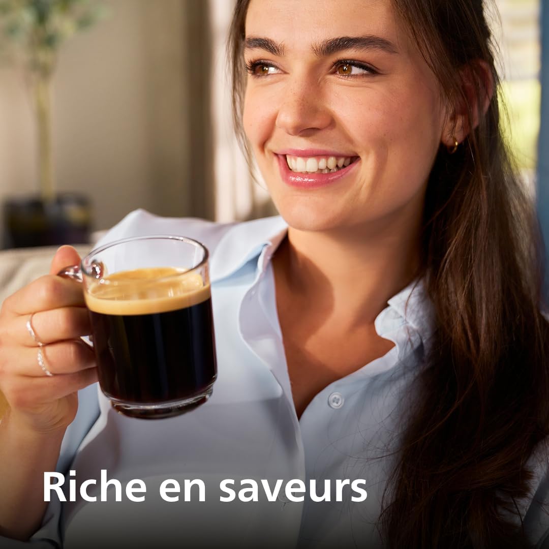 Expresso broyeur Série 5400 – 12 Spécialités de Café, Carafe LatteGo facile à nettoyer, Ecran intuitif, 4 Profils Utilisateur, Machine à café à grain Noir (EP5441/50) – Image 3