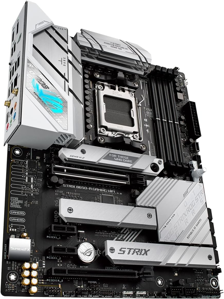 ROG Strix B650-A Gaming WiFi – Carte mère Gaming AMD Ryzen AM5 ATX (12+2 Phases d'alimentation, DDR5, 3 x M.2, PCIe 4.0, 2.5G LAN, WiFi 6E, USB 3.2 Gen 2x2 Type-C Port, Aura Sync RGB) – Image 9