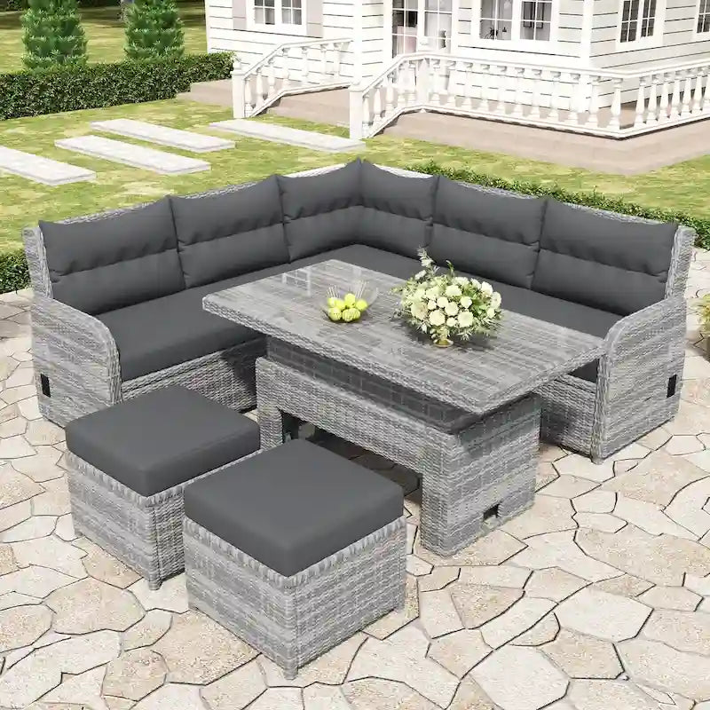 Outdoor Furniture Set Patio Rattan Furniture Set – Image 4