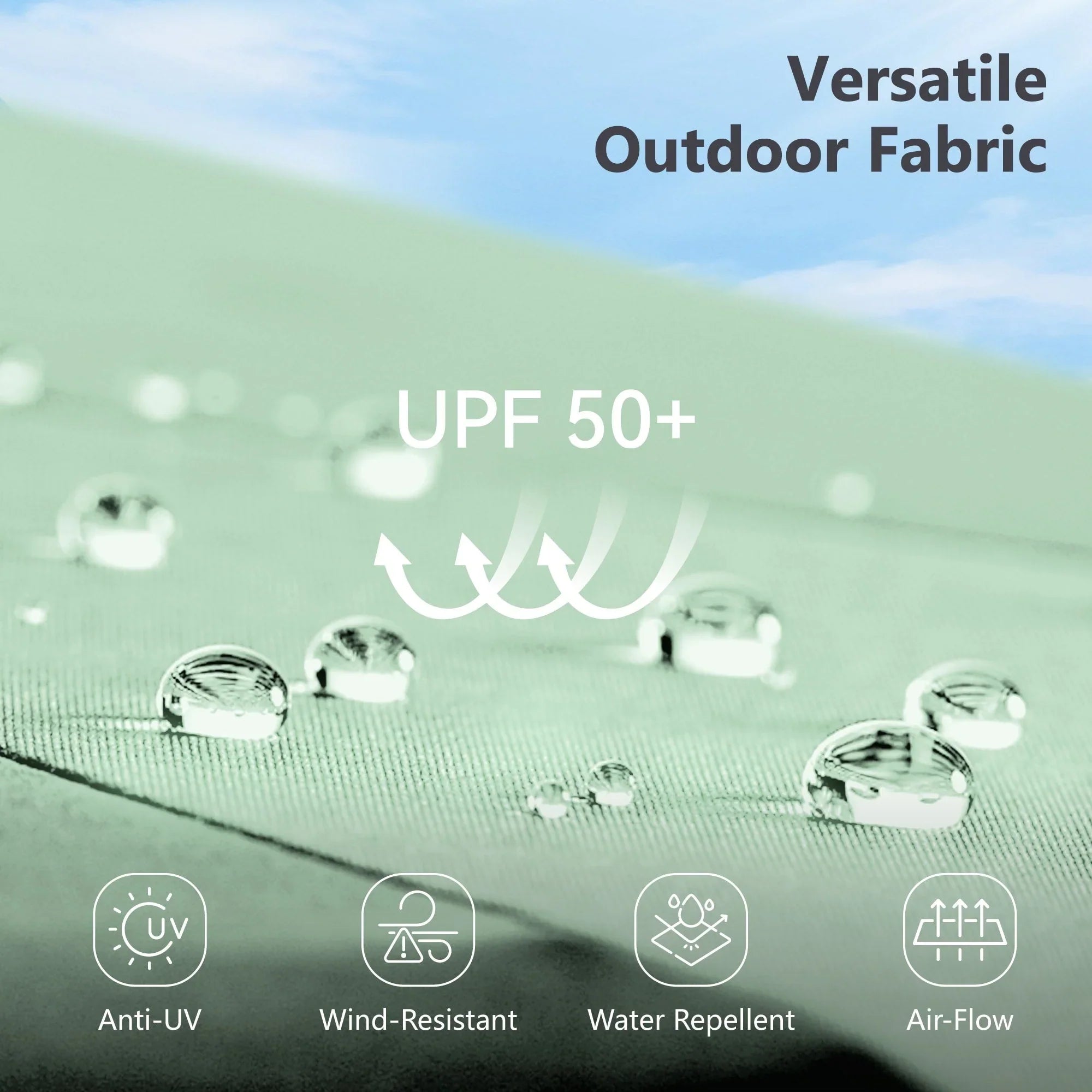 MAISON ARTS 15-foot Rectangular Crank Double-sided Outdoor Market Umbrella Solar LED Lighted Patio Umbrella with Base Included – Image 54