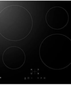 Zone induction hob, Verre trempé, Noir, 52 centimeters