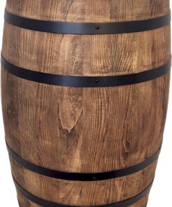 Weeco Décoration fût en bois - Meubles de style rustique pour bars, hôtels et restaurants - Support de menu, table haute à vin, table à bière ou réserve de boissons