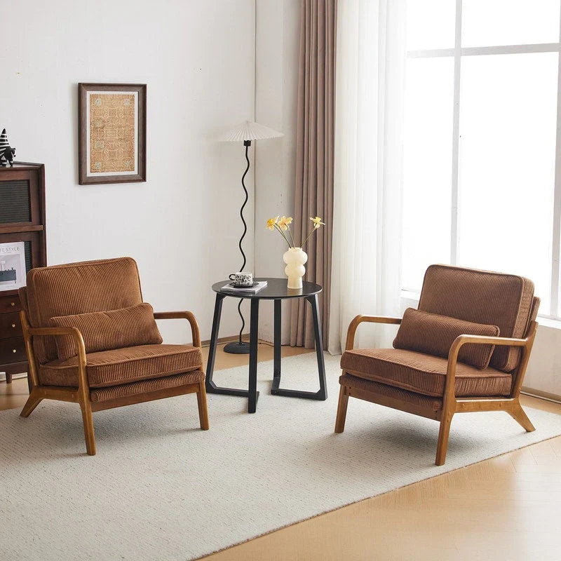 Mid Century Modern Upholstered Accent Chair – Image 17